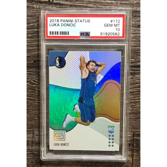 2018 Panini Status Luka Doncic #172 RC Rookie Card PSA 10 2018 Panini Status Luka Doncic #172 RC Rookie Card PSA 10